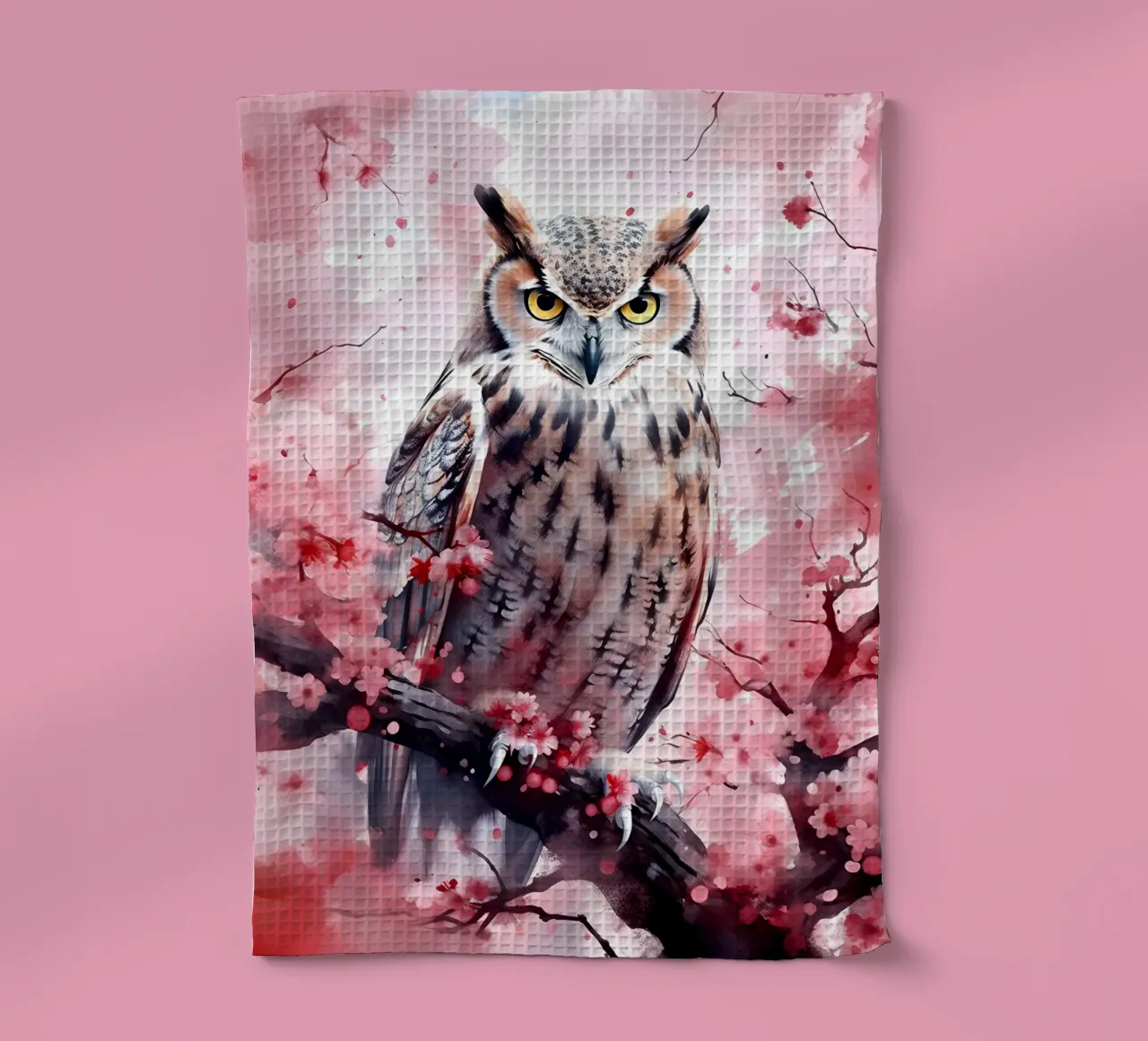 Eagle Owl canovaccio da cucina da FreeArtStudio