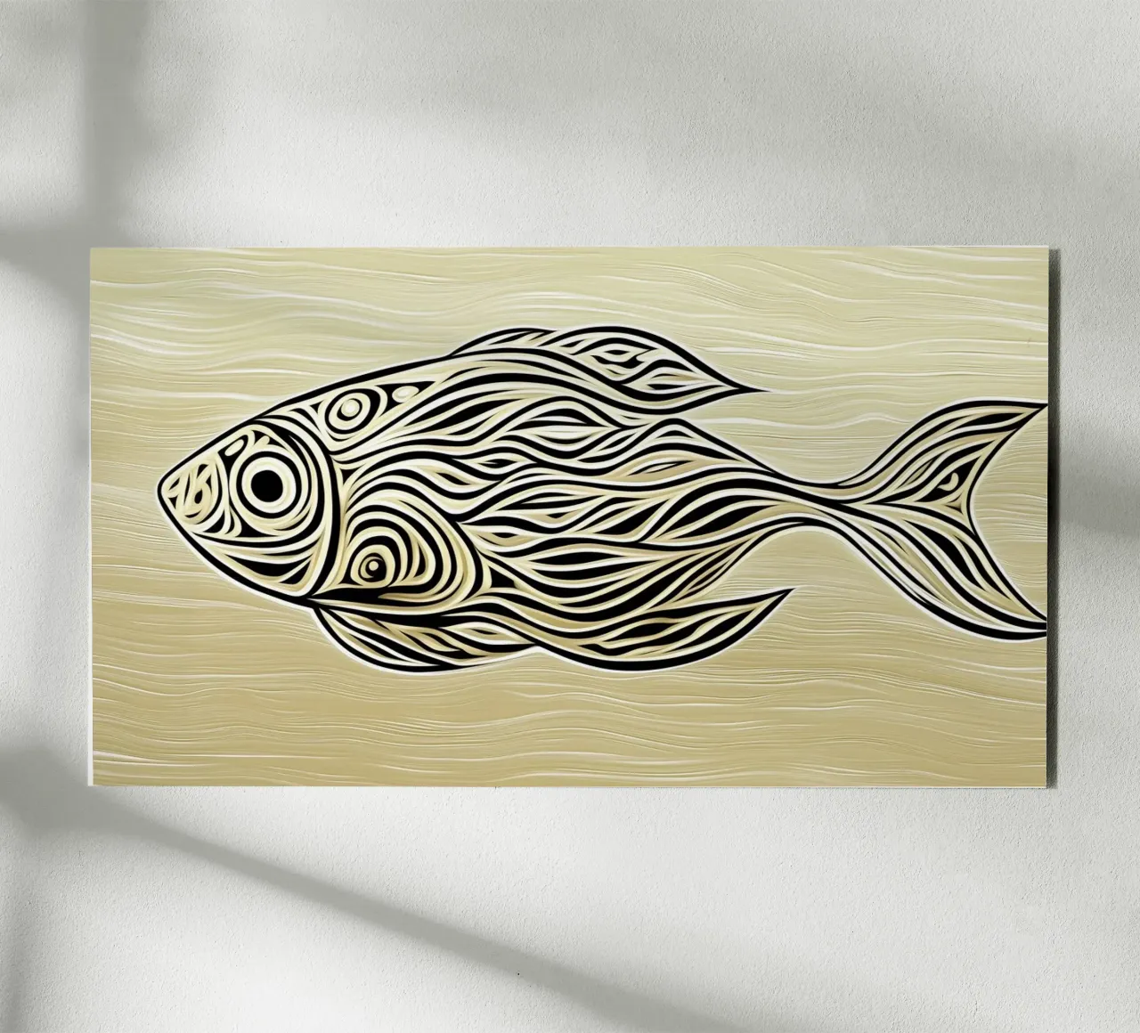 Abstract fish forex plate by Imagine
