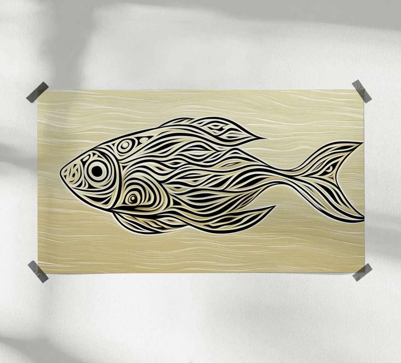 Abstract fish poster by Imagine