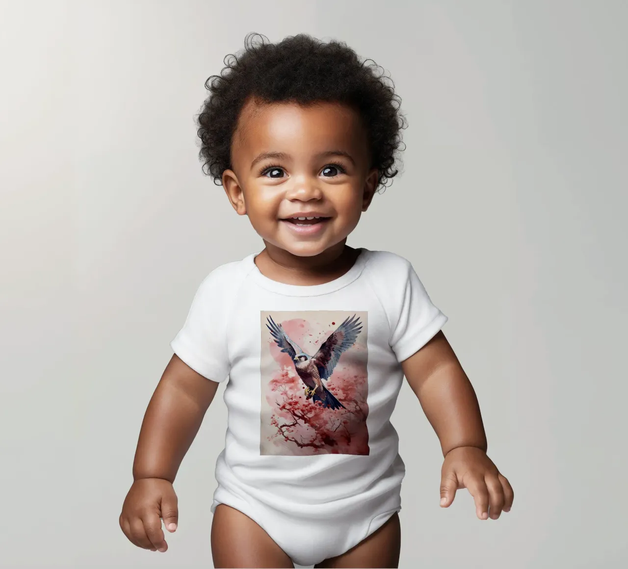 Falcon Kurzarm Babybody von FreeArtStudio