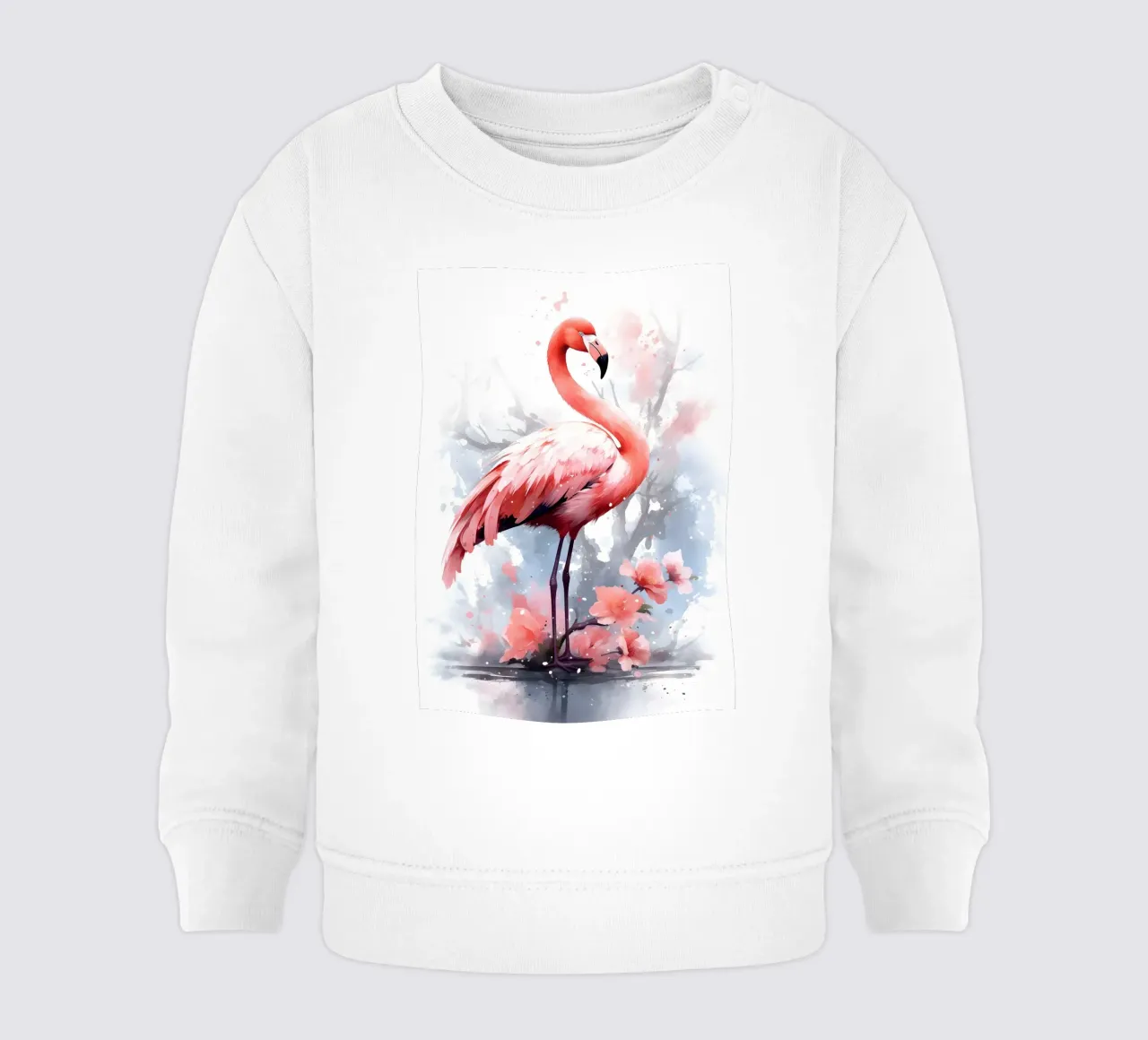 Flamingo felpa neonato da FreeArtStudio