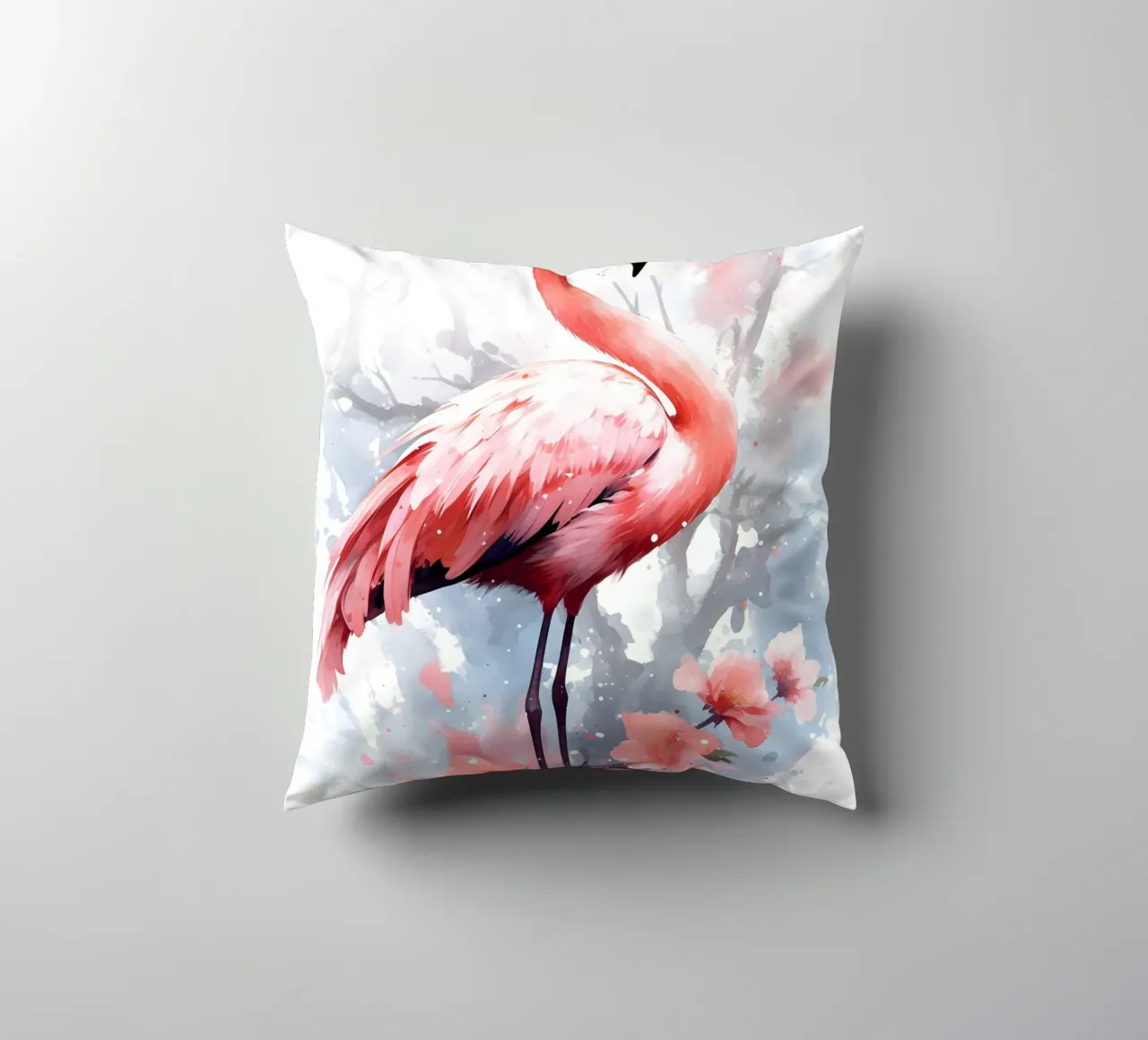 Flamingo cuscino da FreeArtStudio