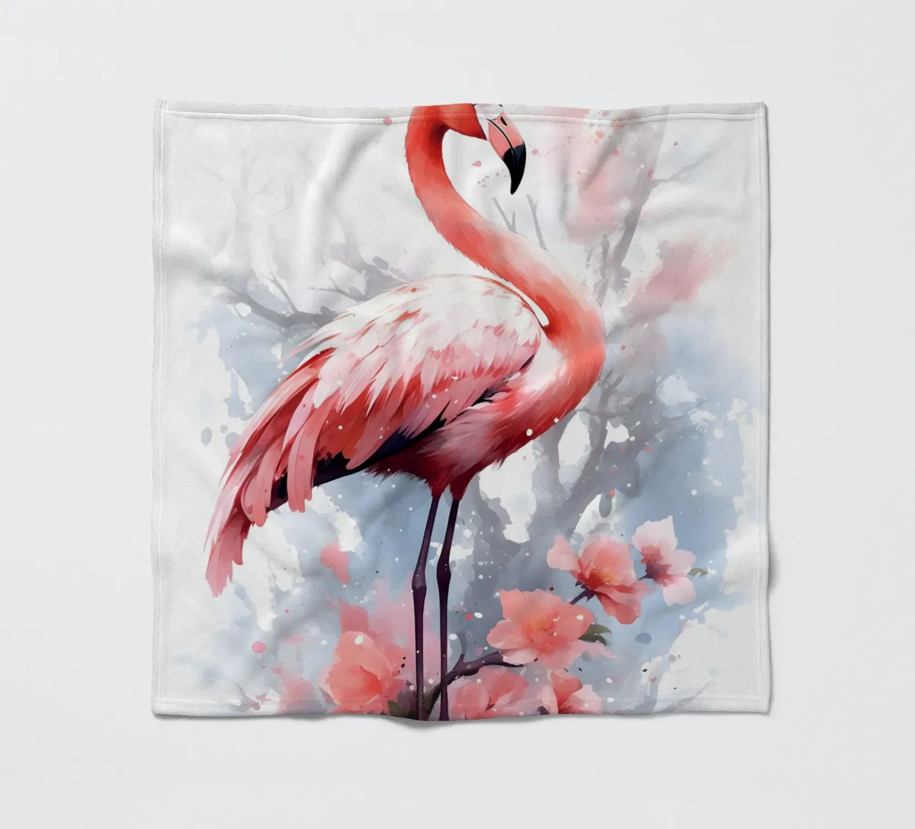 Flamingo coperta in pile da FreeArtStudio
