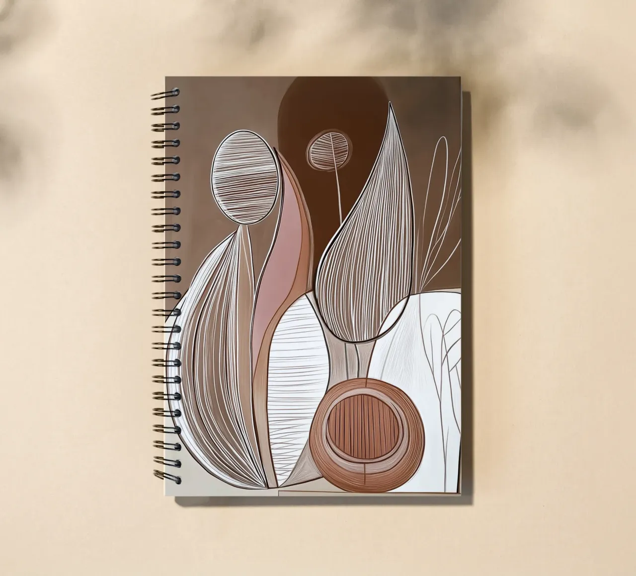 Abstract forms spiral notebook by Imagine