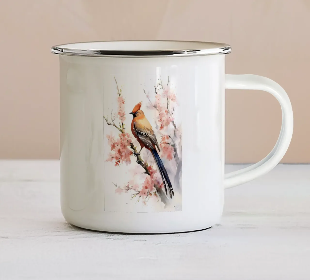 Golden Pheasant tazza in smalto da FreeArtStudio