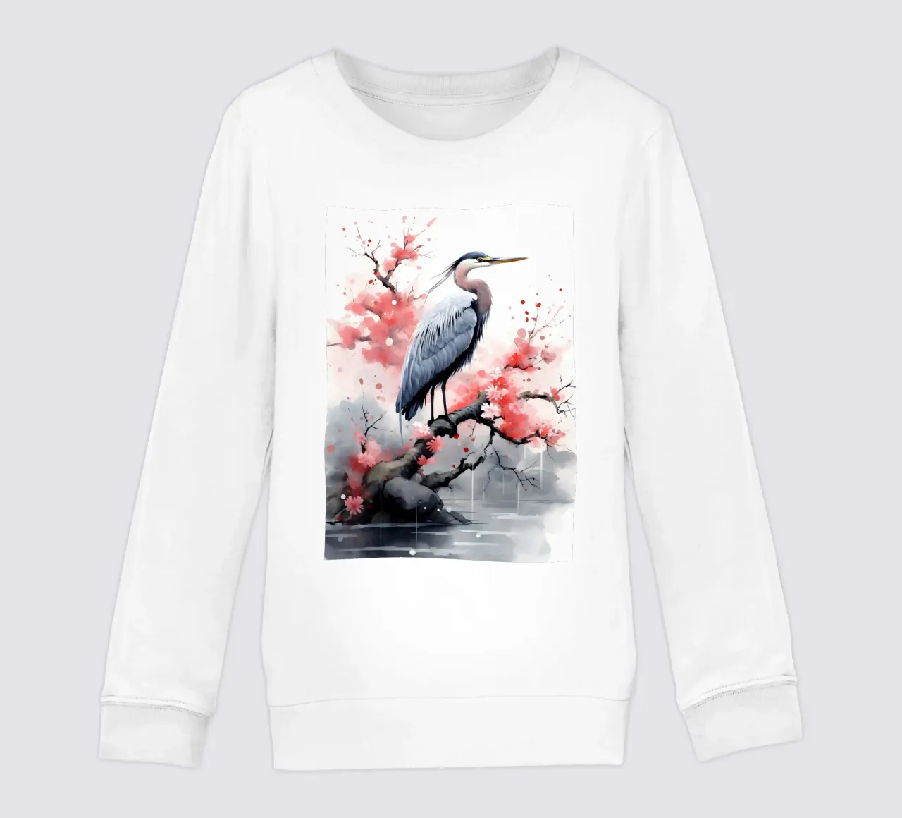 Heron felpa bambino da FreeArtStudio