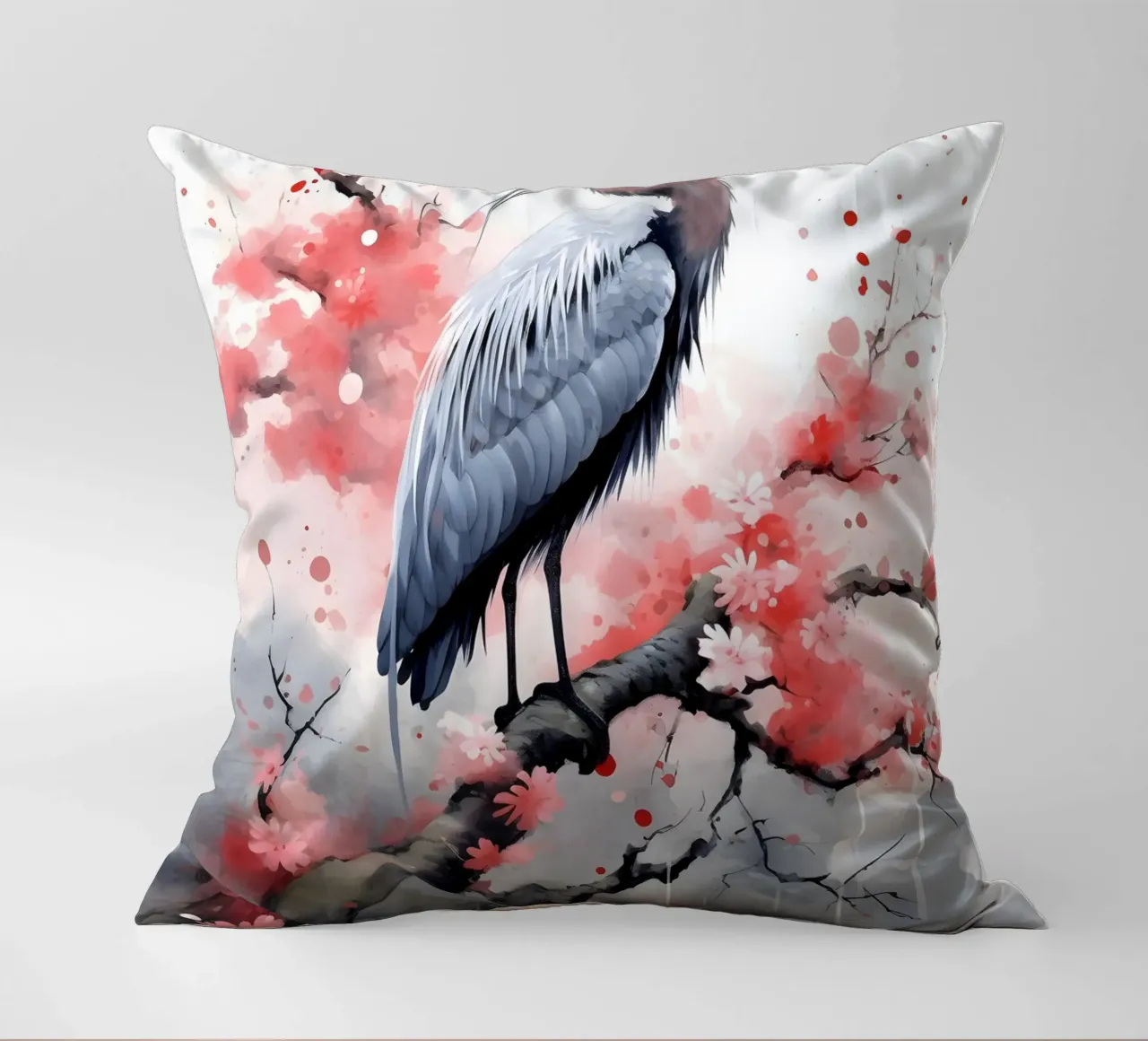 Heron cuscino da FreeArtStudio
