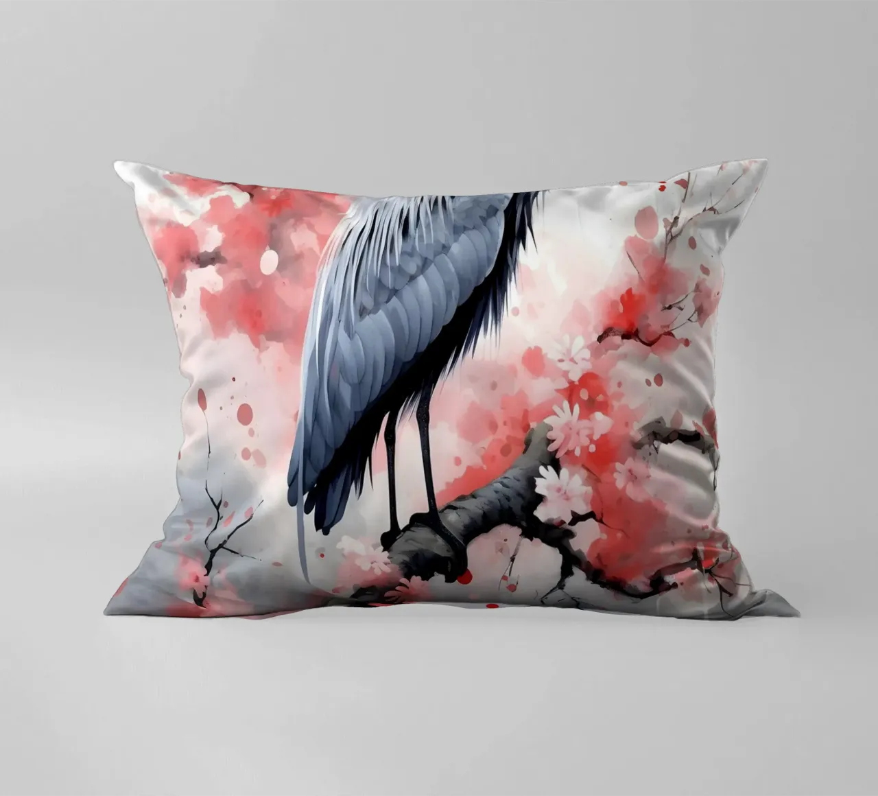 Heron cuscino da FreeArtStudio