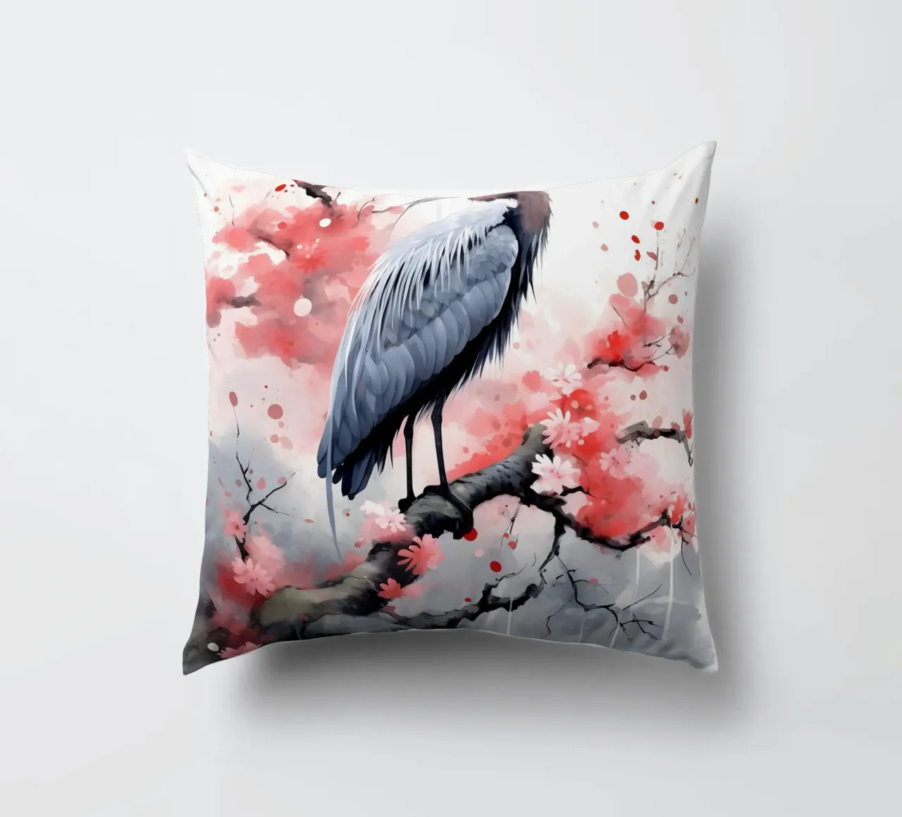 Heron cuscino da FreeArtStudio