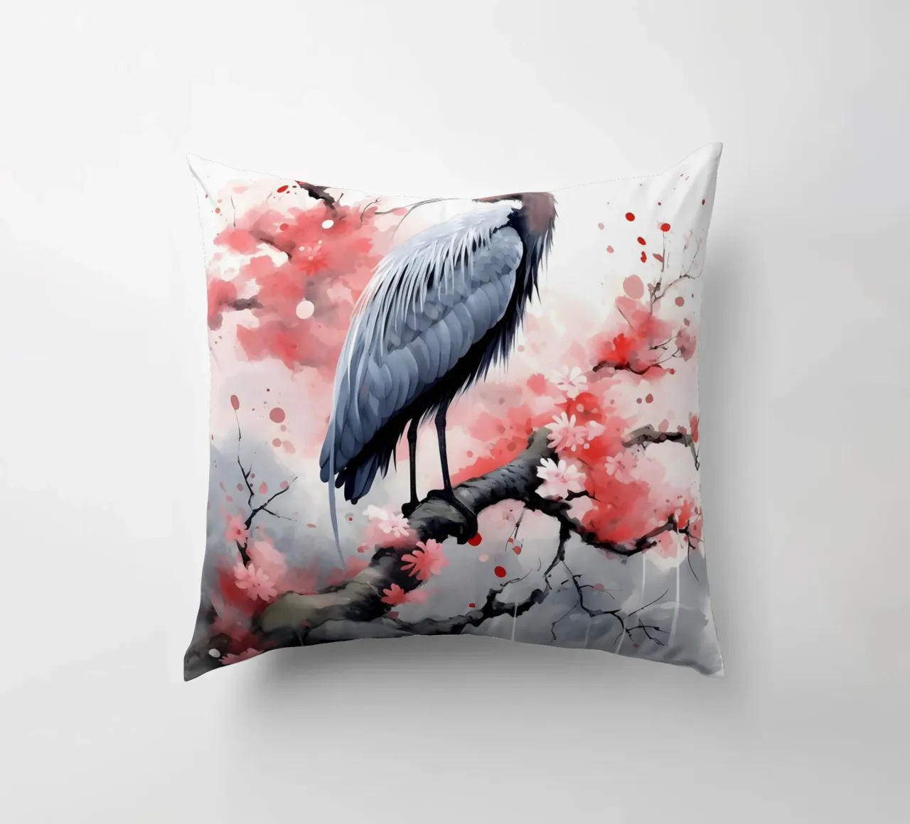 Heron cuscino da FreeArtStudio