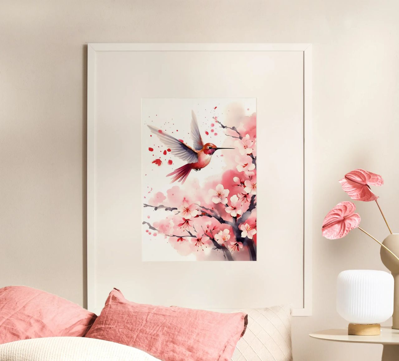 Hummingbird poster by FreeArtStudio