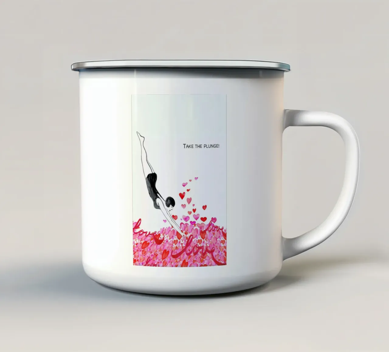 Take The Plunge tazza in smalto da Rococco LA