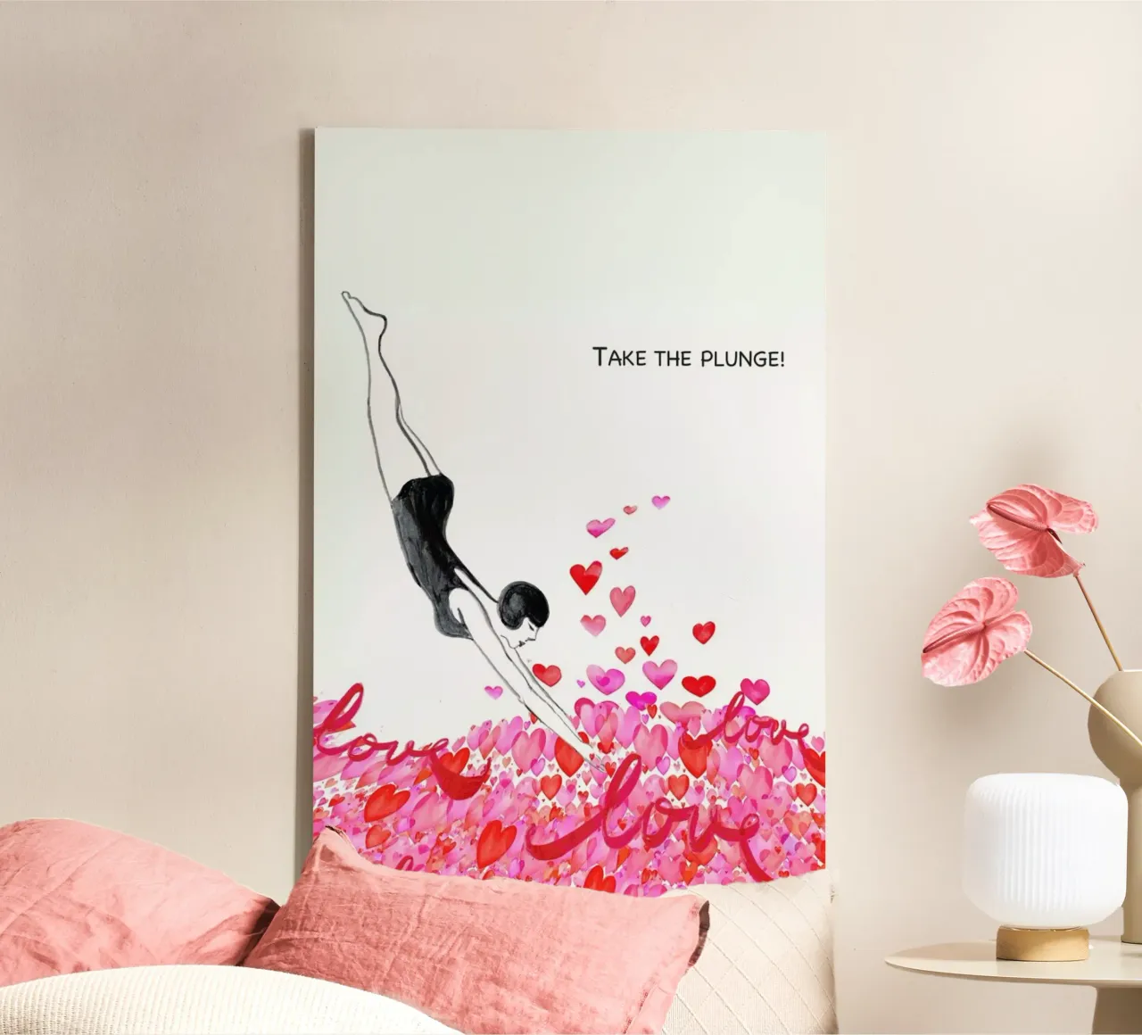 Take The Plunge canvas by Rococco LA