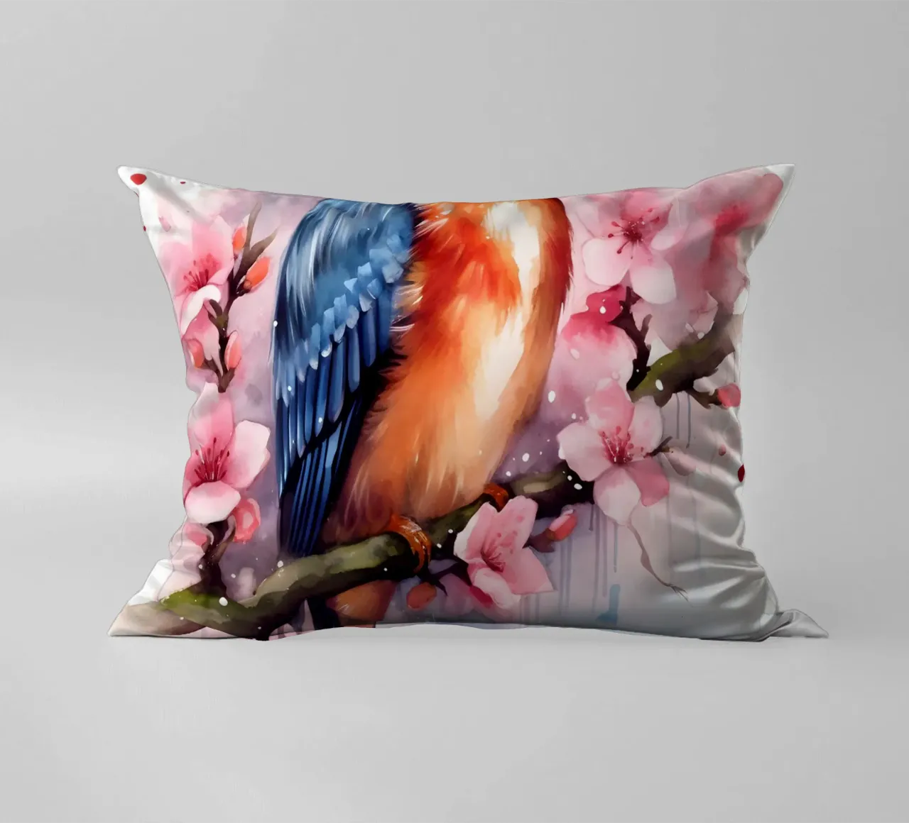 Kingfisher cuscino da FreeArtStudio