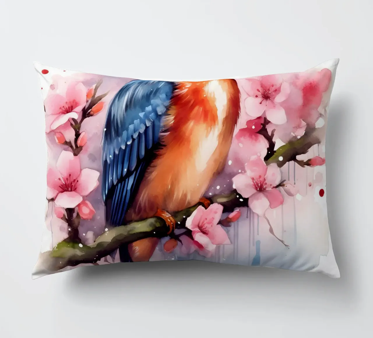 Kingfisher cuscino da FreeArtStudio