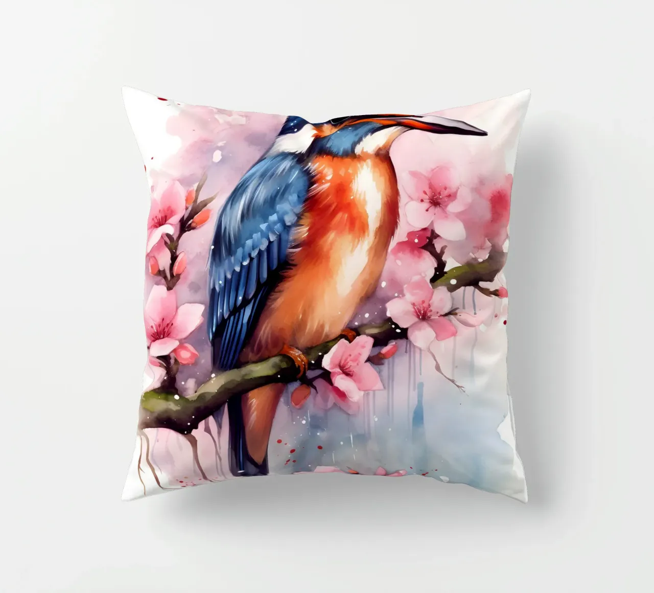 Kingfisher cuscino da FreeArtStudio