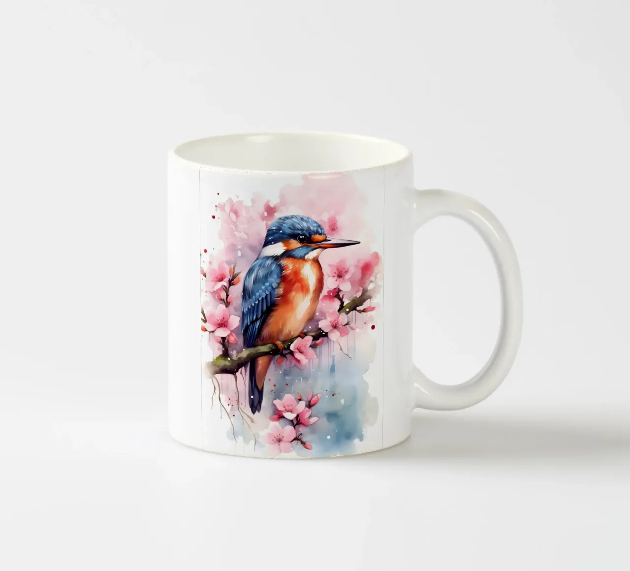 Kingfisher tazza in ceramica da FreeArtStudio