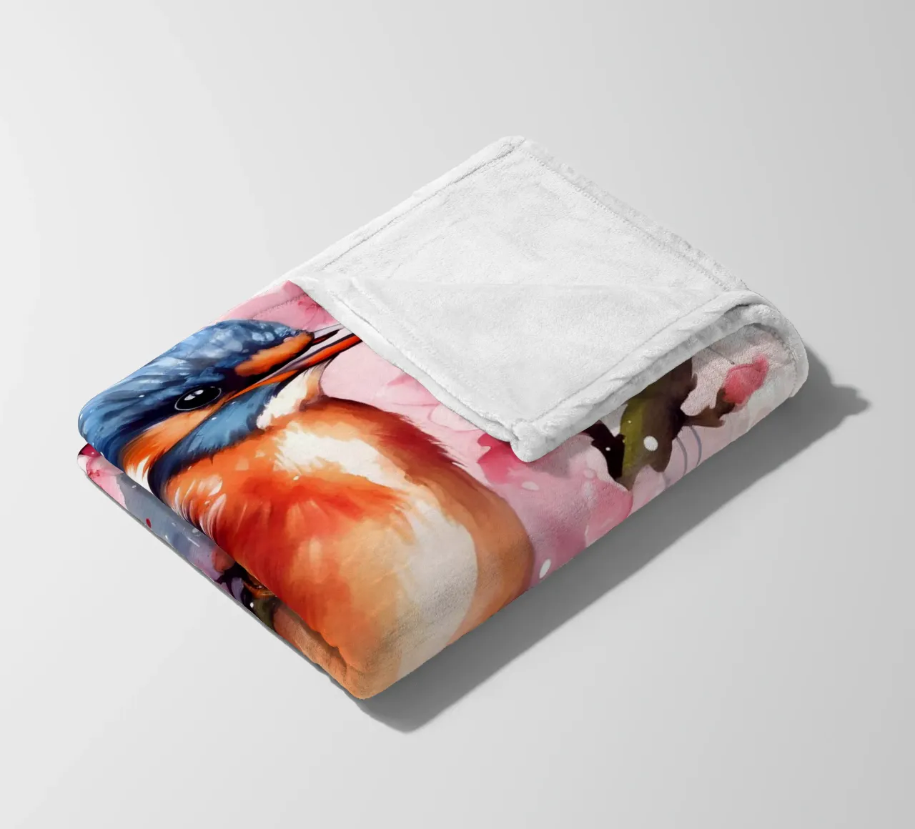 Kingfisher coperta in pile da FreeArtStudio