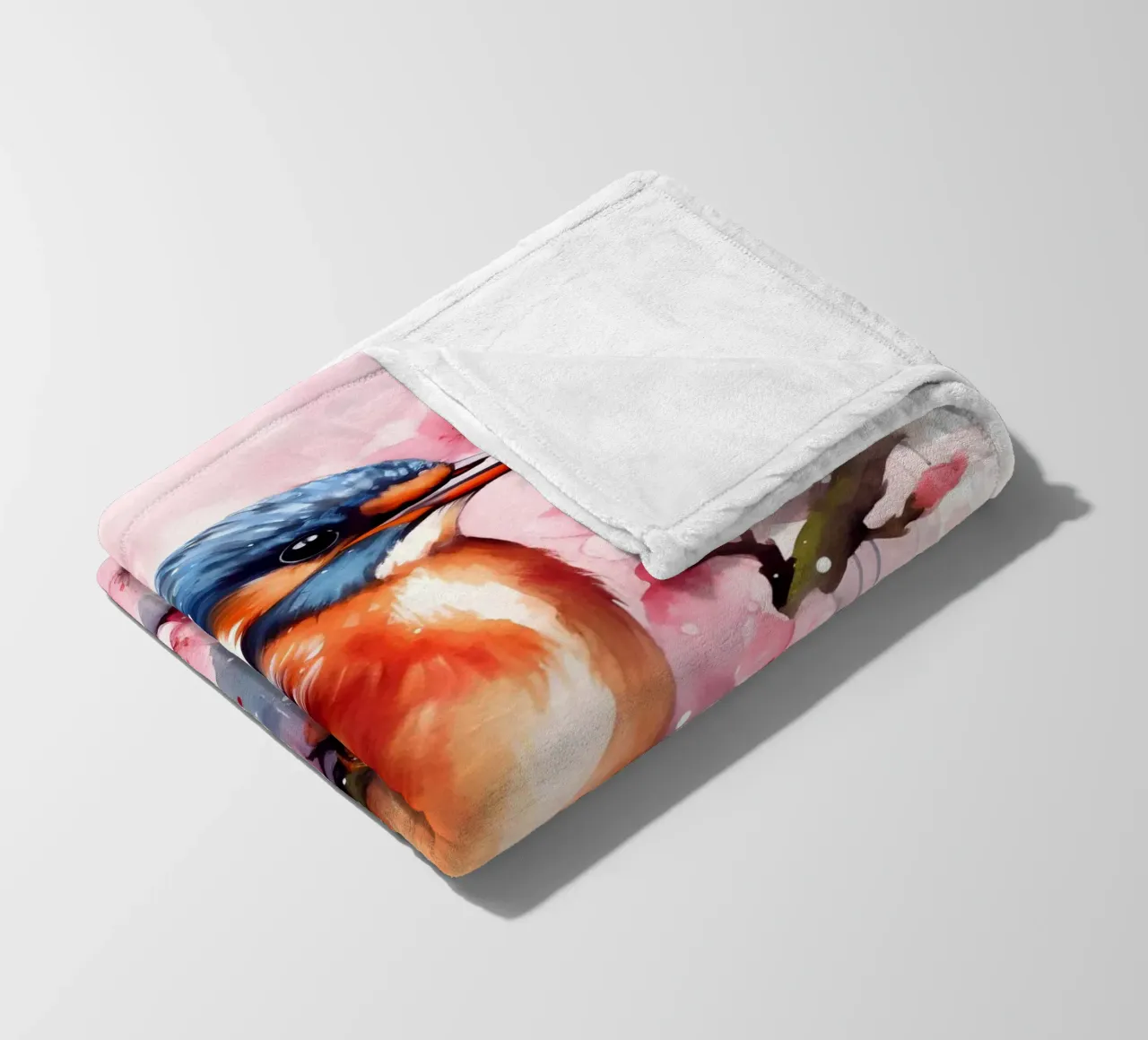 Kingfisher coperta in pile da FreeArtStudio