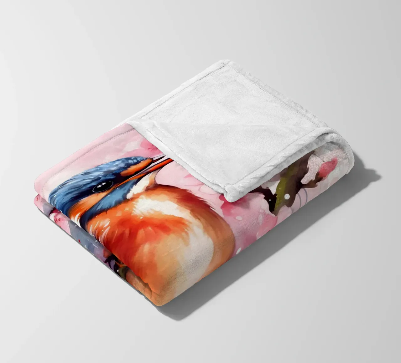 Kingfisher coperta in pile da FreeArtStudio