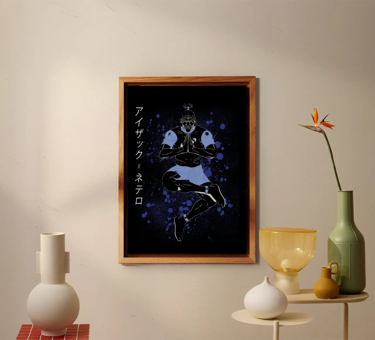 Isaac Netero alluminio dibond da Neonartstudio