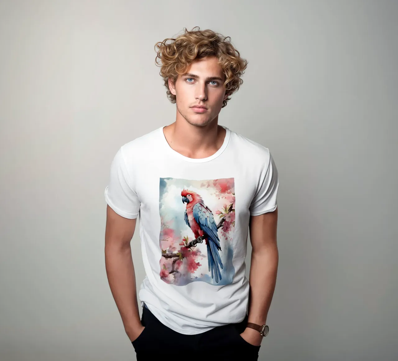 Macaw t-shirt da FreeArtStudio