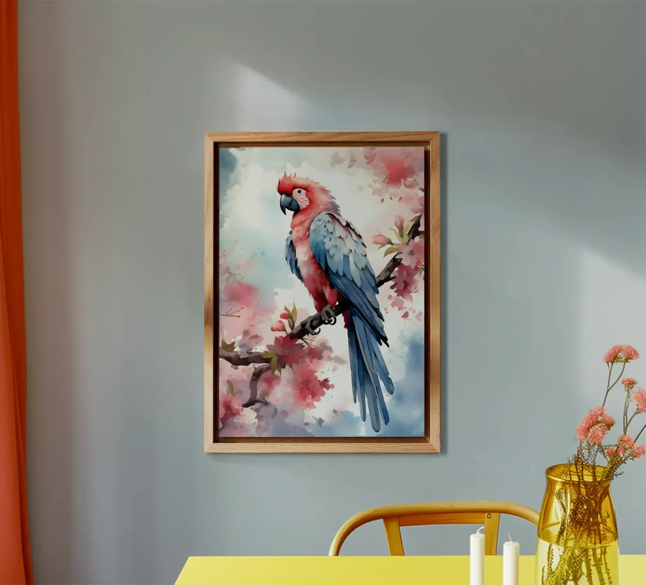 Macaw alluminio dibond da FreeArtStudio