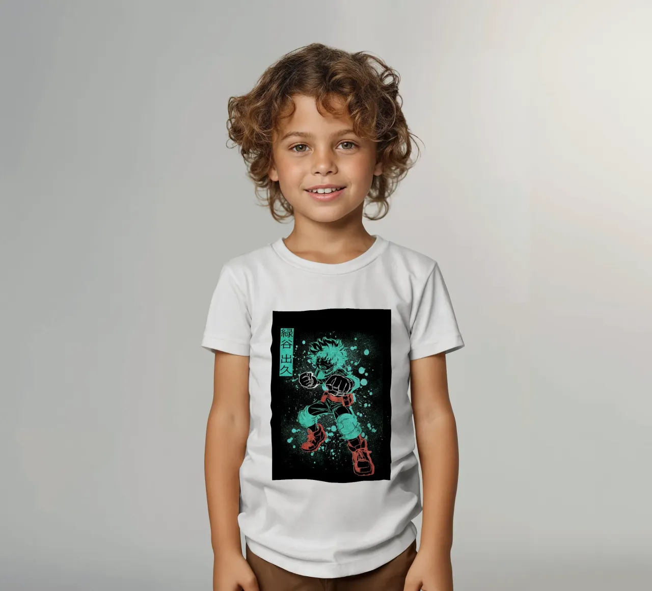 Izuku Midoriya t-shirt bambini da Neonartstudio