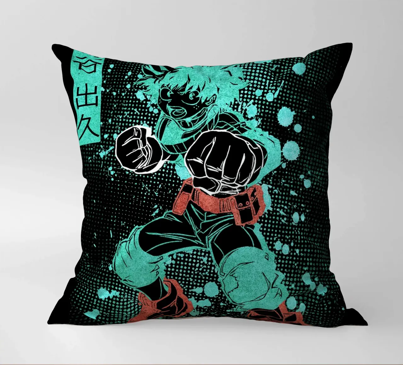 Izuku Midoriya cuscino da Neonartstudio