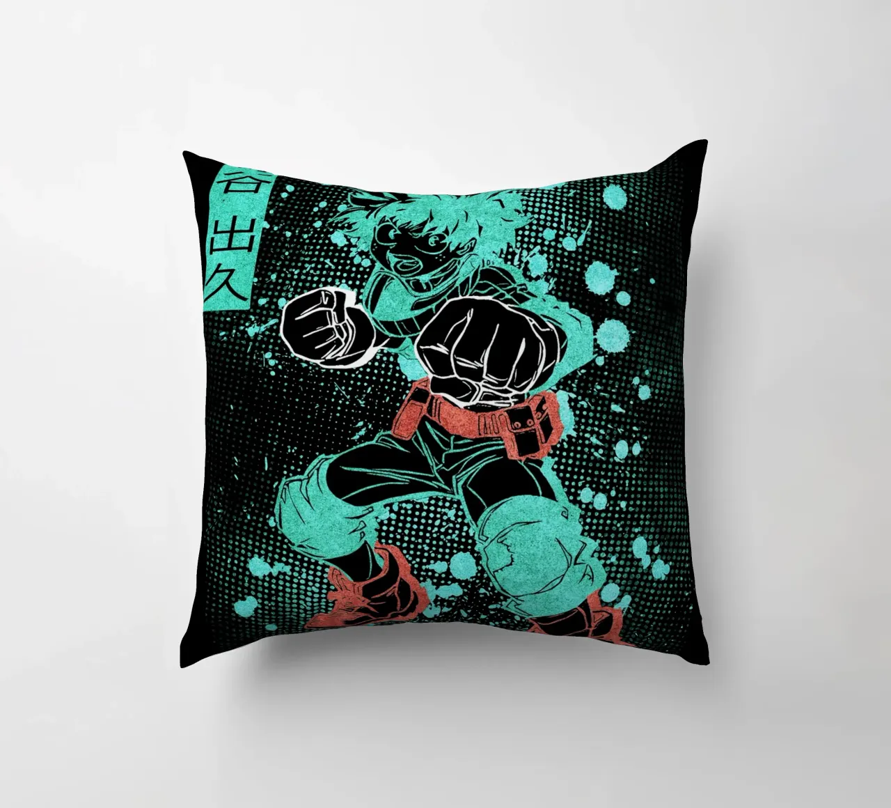 Izuku Midoriya cuscino da Neonartstudio