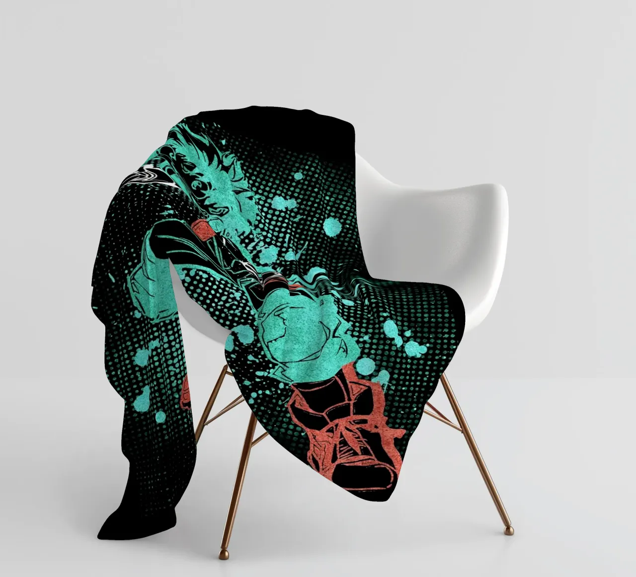 Izuku Midoriya coperta in pile da Neonartstudio