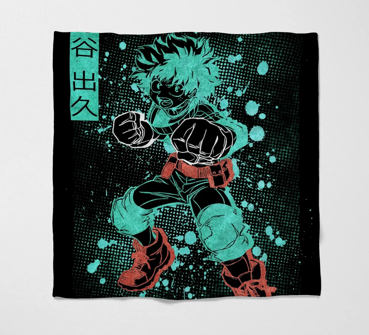 Izuku Midoriya coperta in pile da Neonartstudio