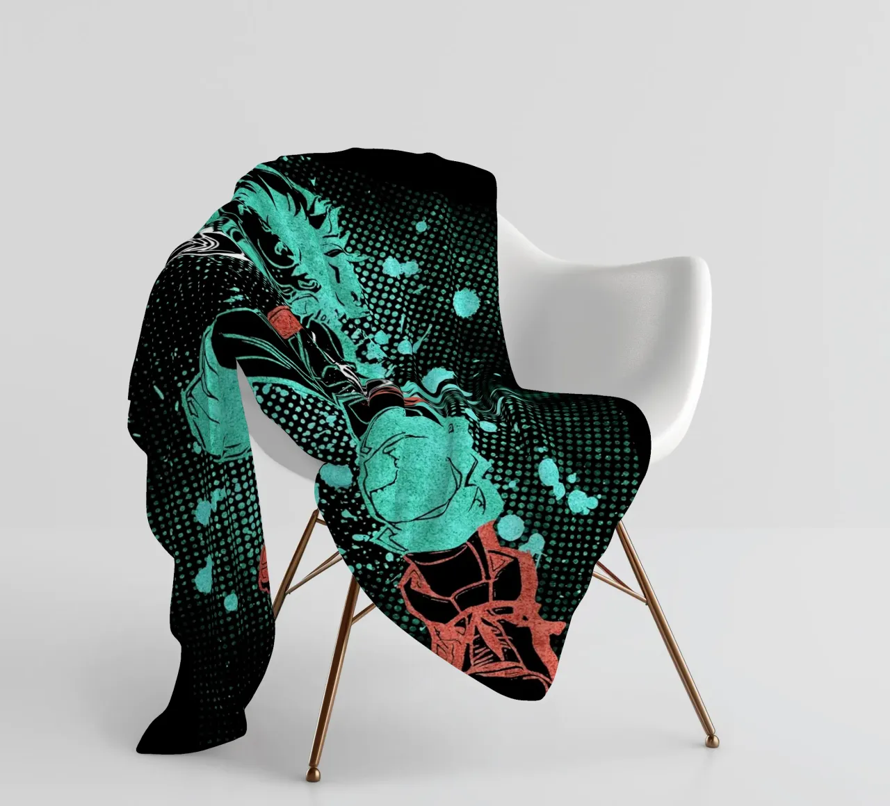 Izuku Midoriya coperta in pile da Neonartstudio