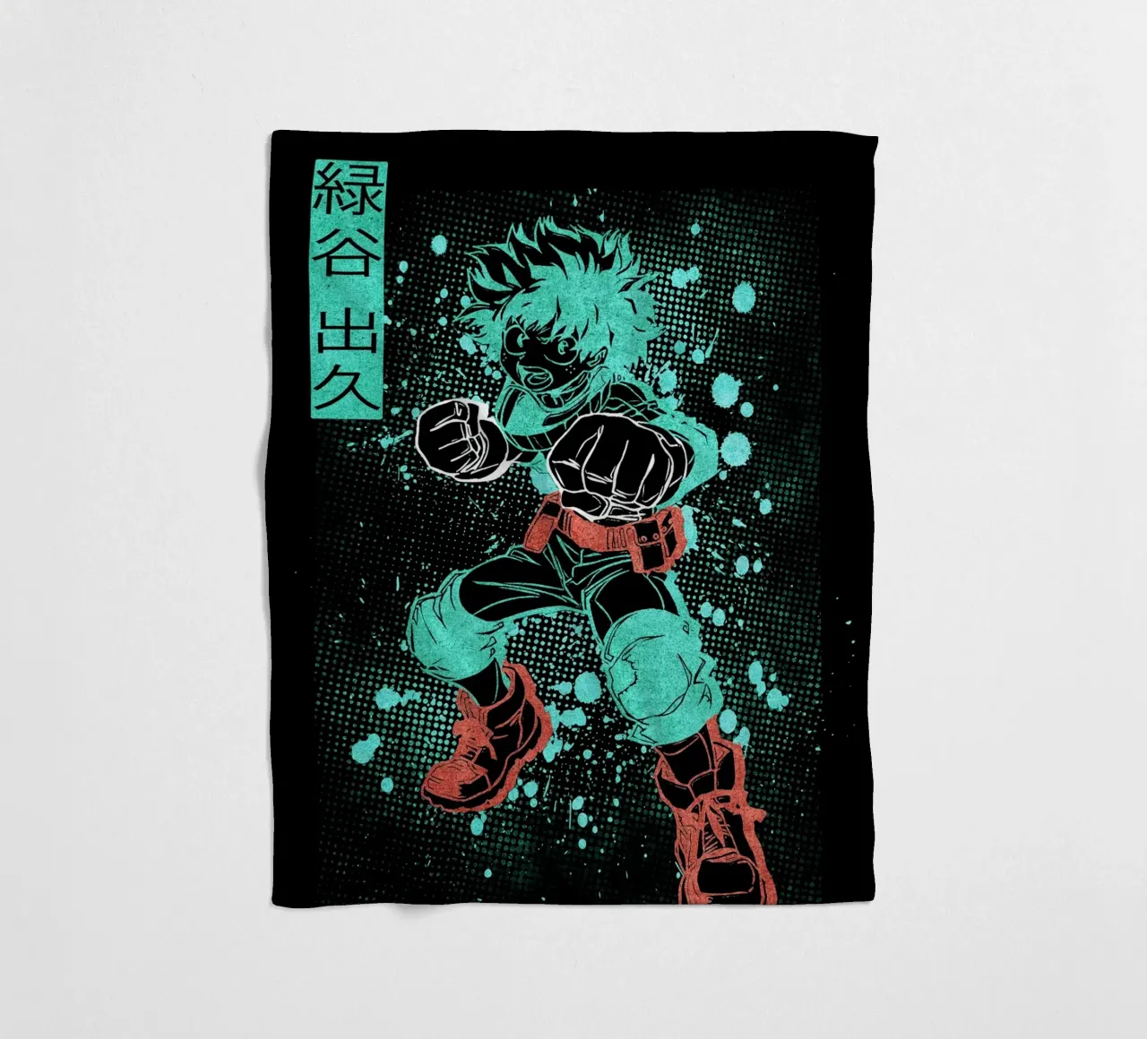 Izuku Midoriya coperta in pile da Neonartstudio