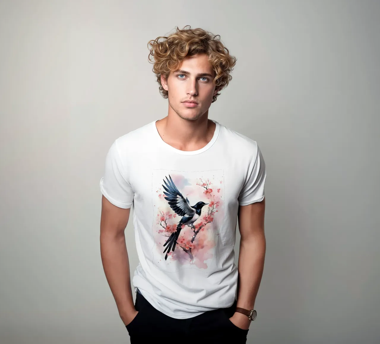 Magpie t-shirt da FreeArtStudio