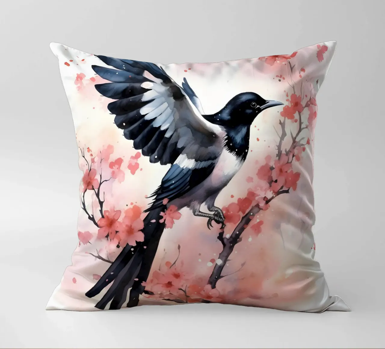 Magpie cuscino da FreeArtStudio