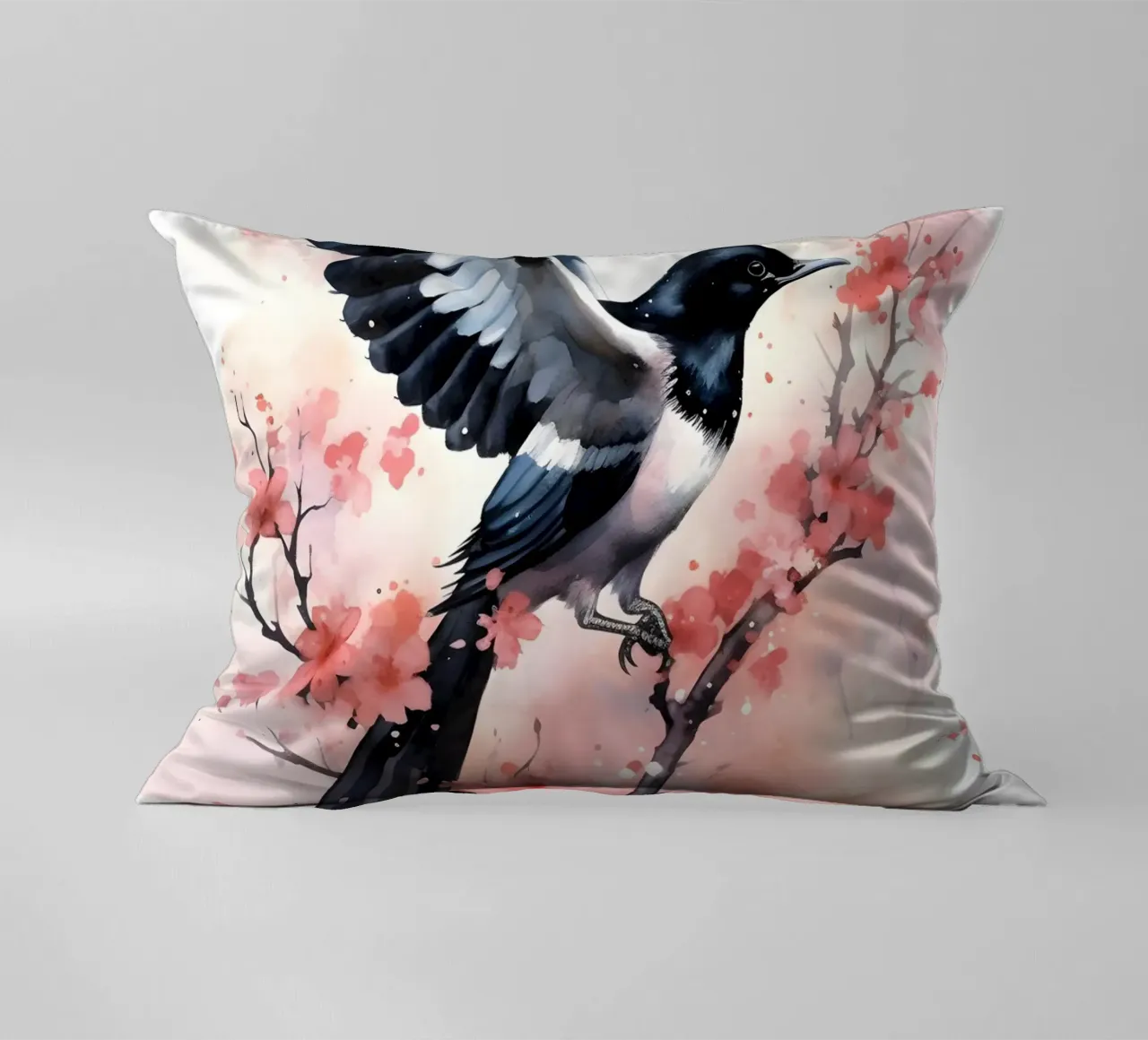 Magpie cuscino da FreeArtStudio