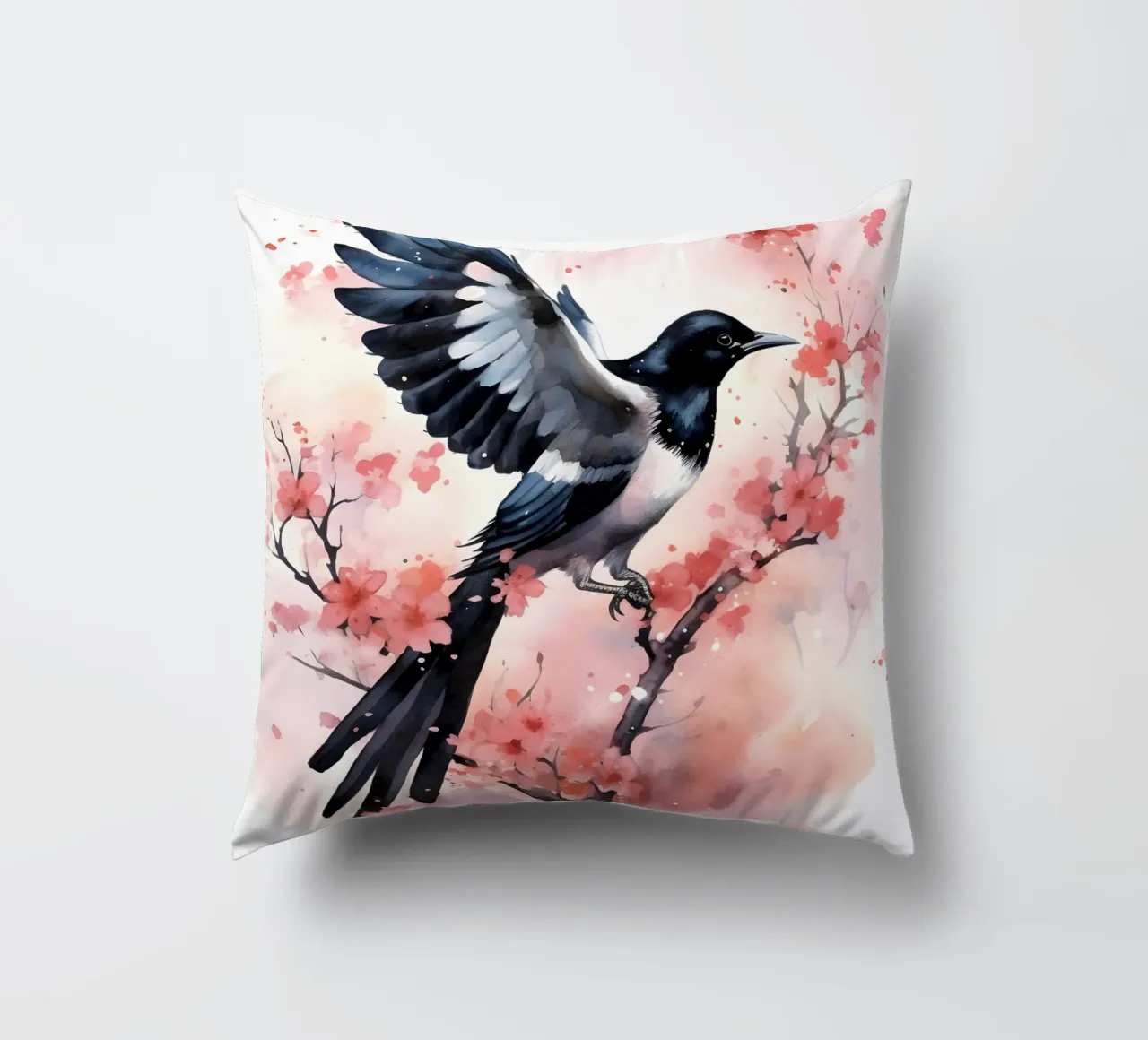 Magpie cuscino da FreeArtStudio