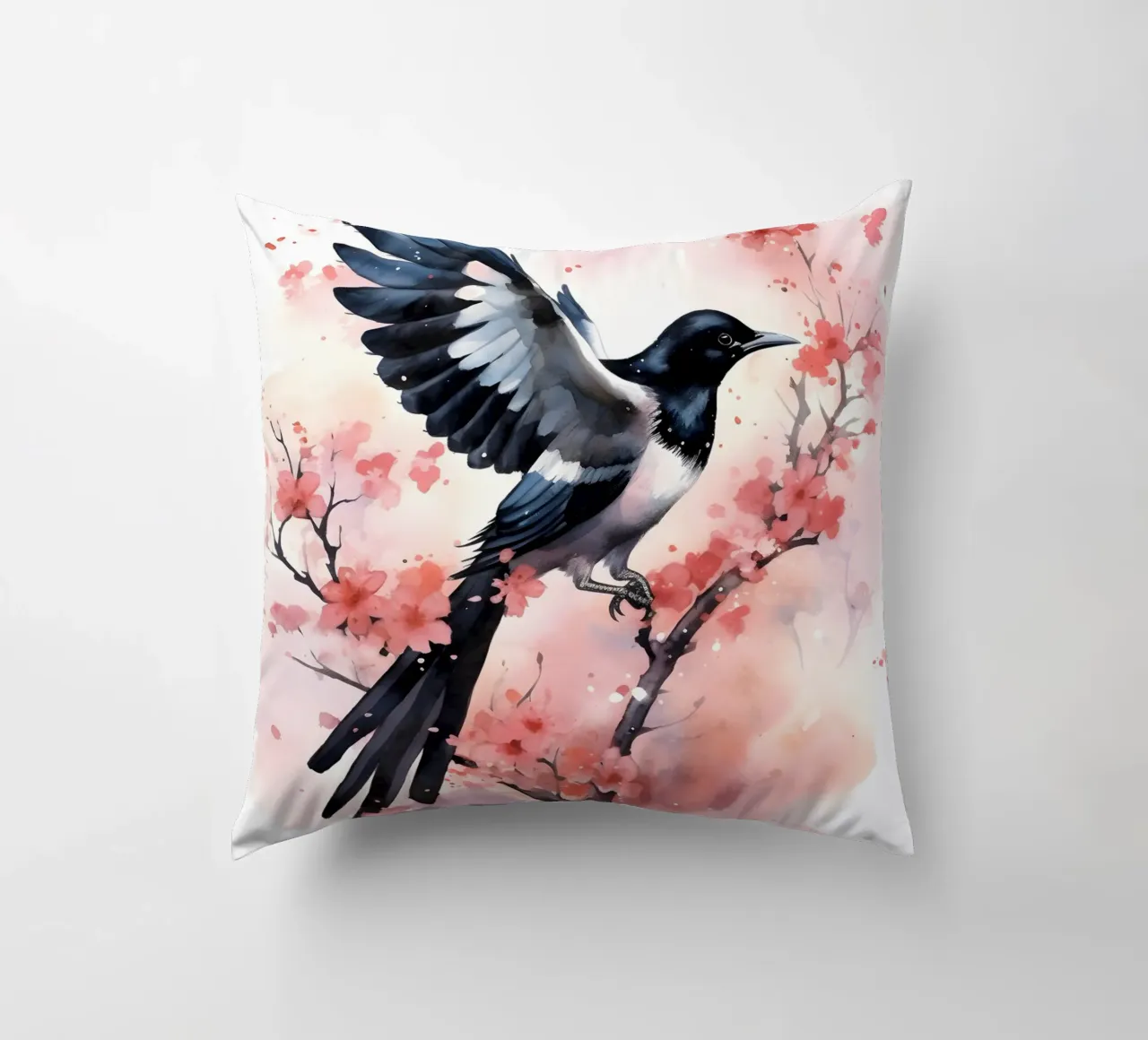 Magpie cuscino da FreeArtStudio