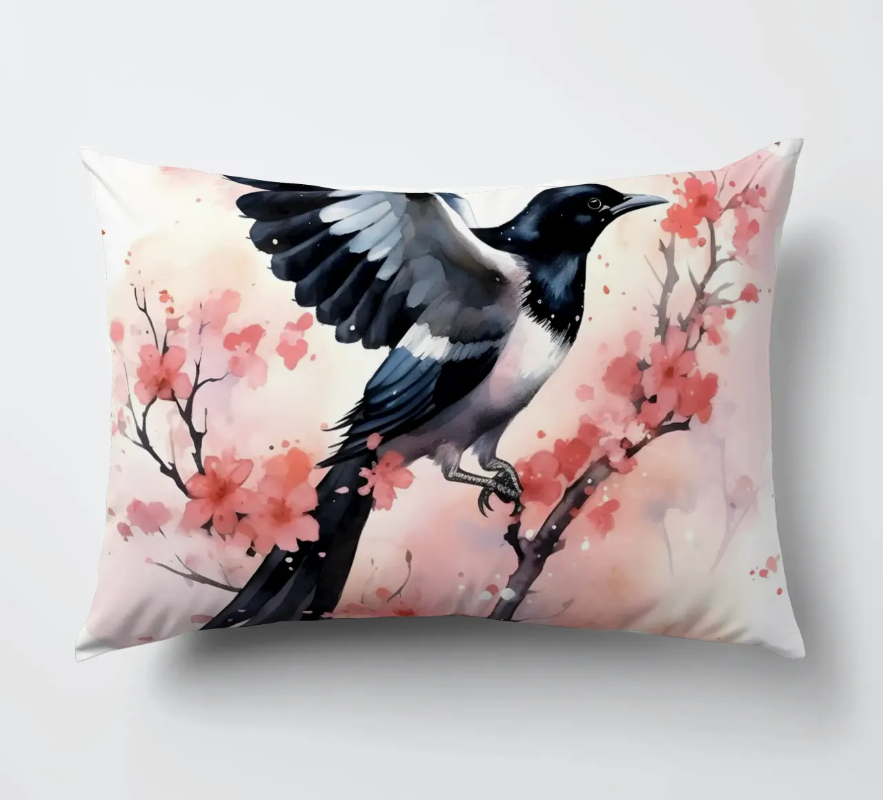 Magpie cuscino da FreeArtStudio