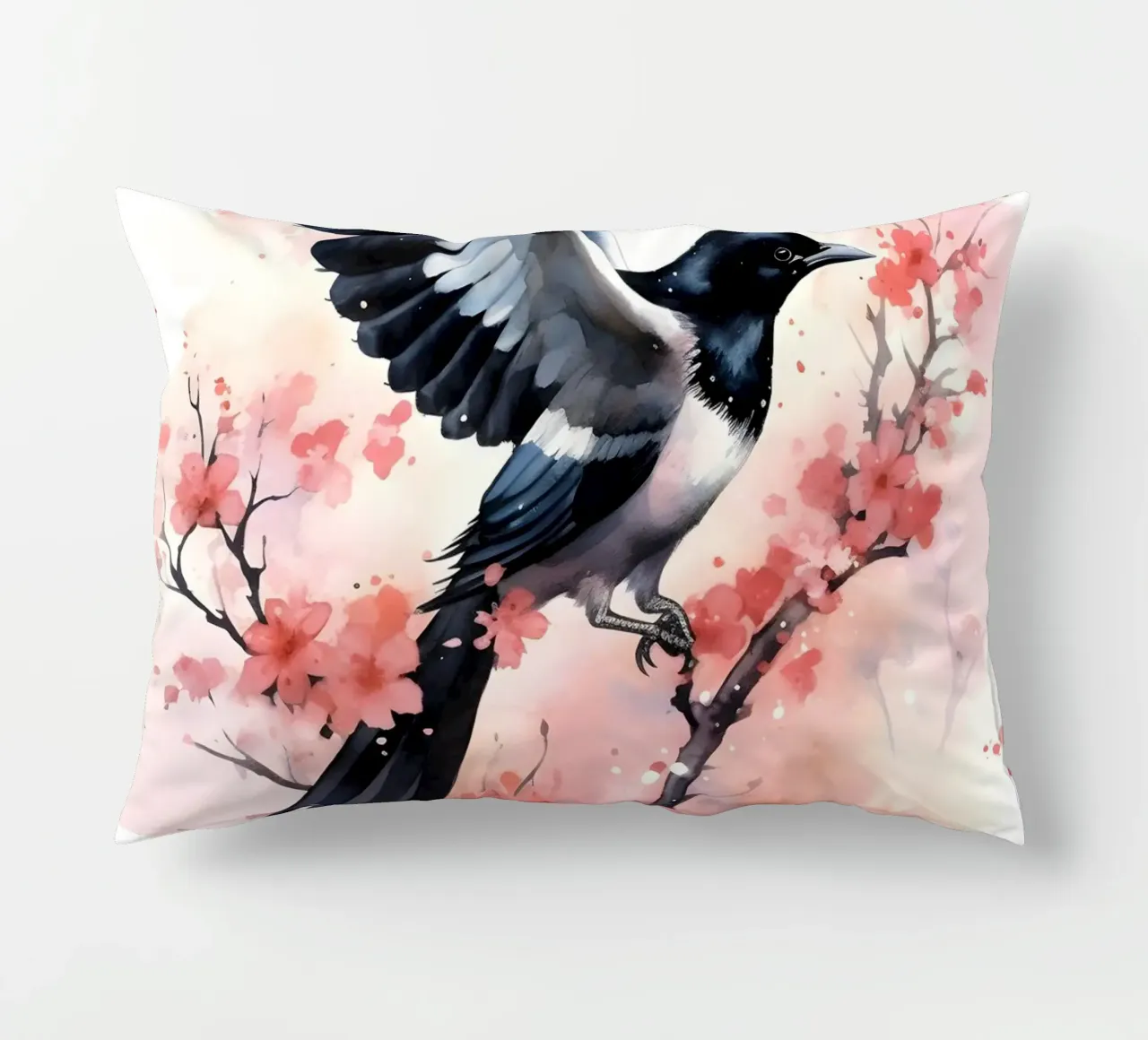 Magpie cuscino da FreeArtStudio