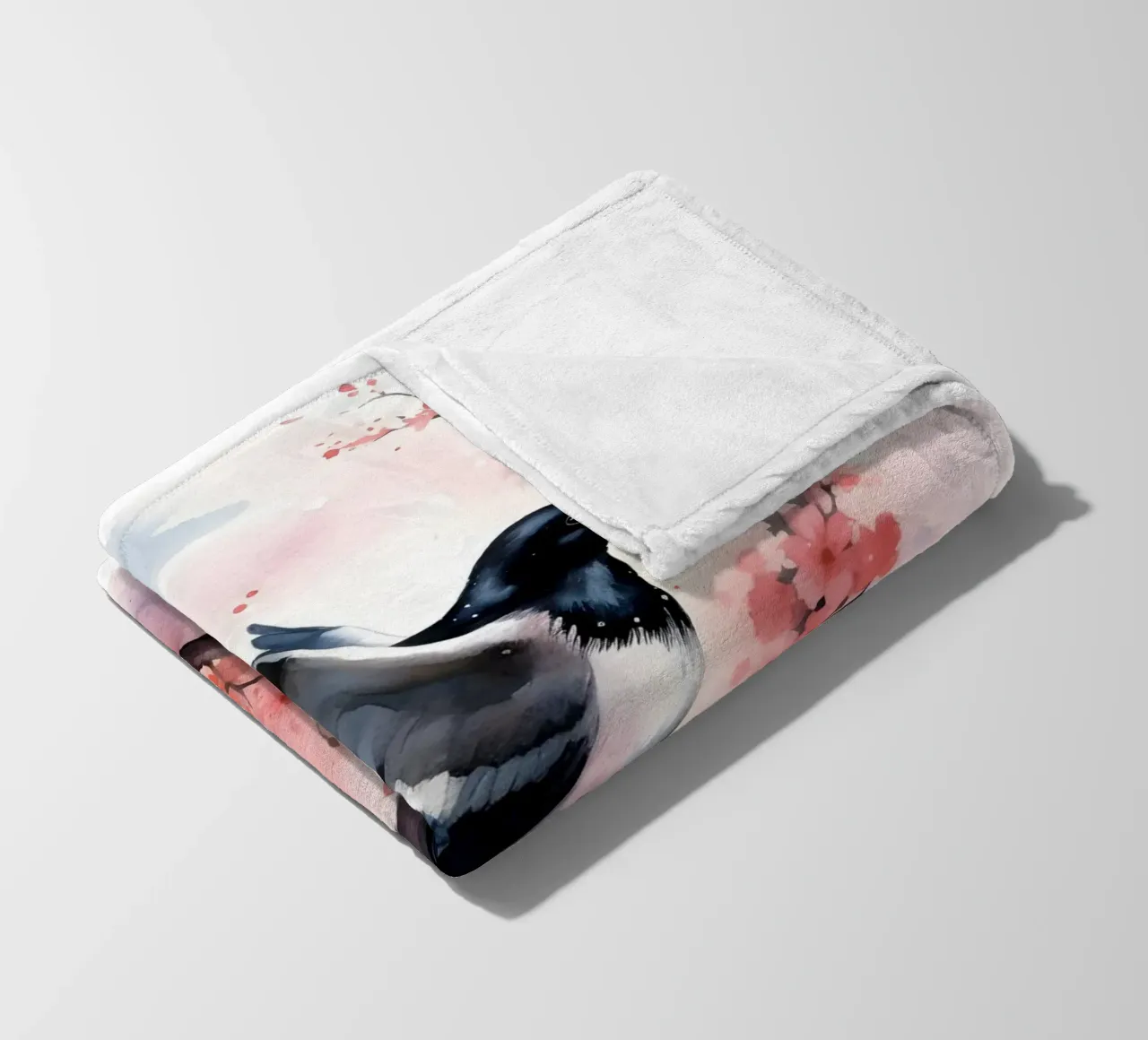 Magpie coperta in pile da FreeArtStudio