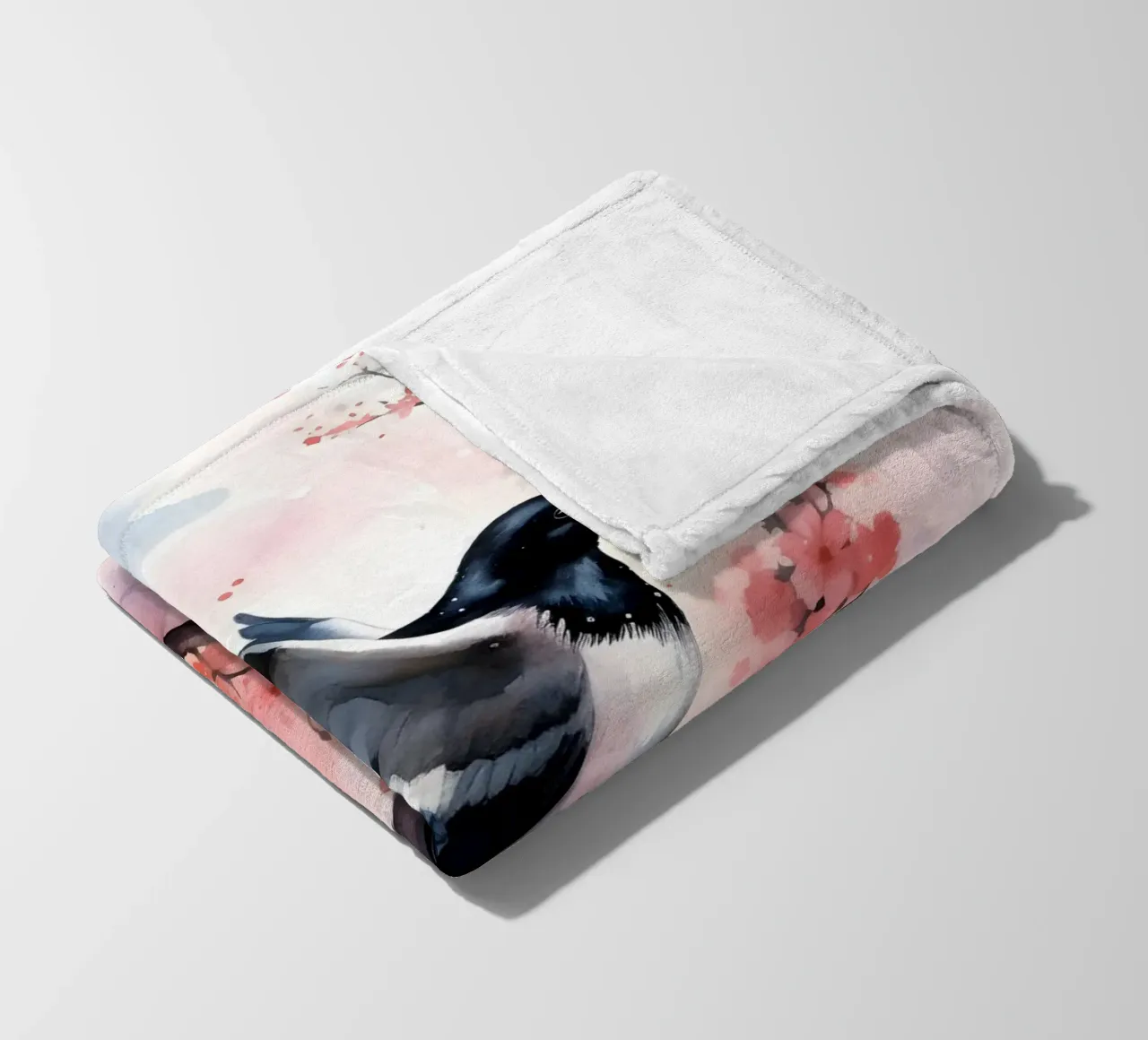 Magpie coperta in pile da FreeArtStudio
