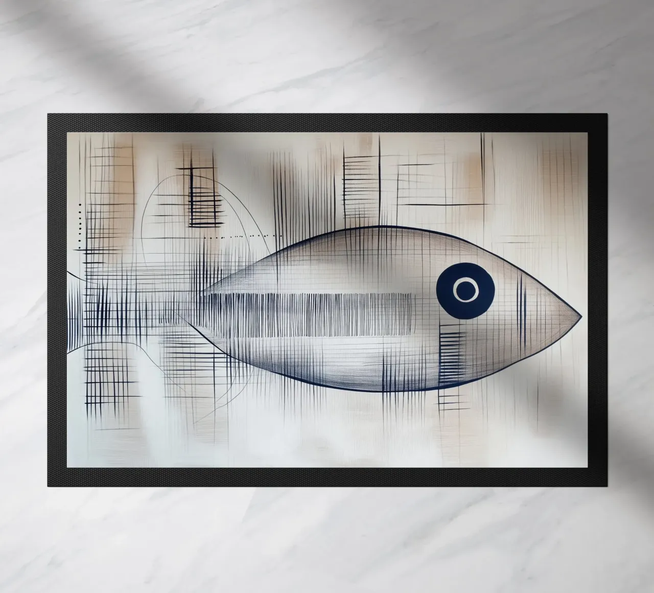 Pesce astratto zerbino da Imagine