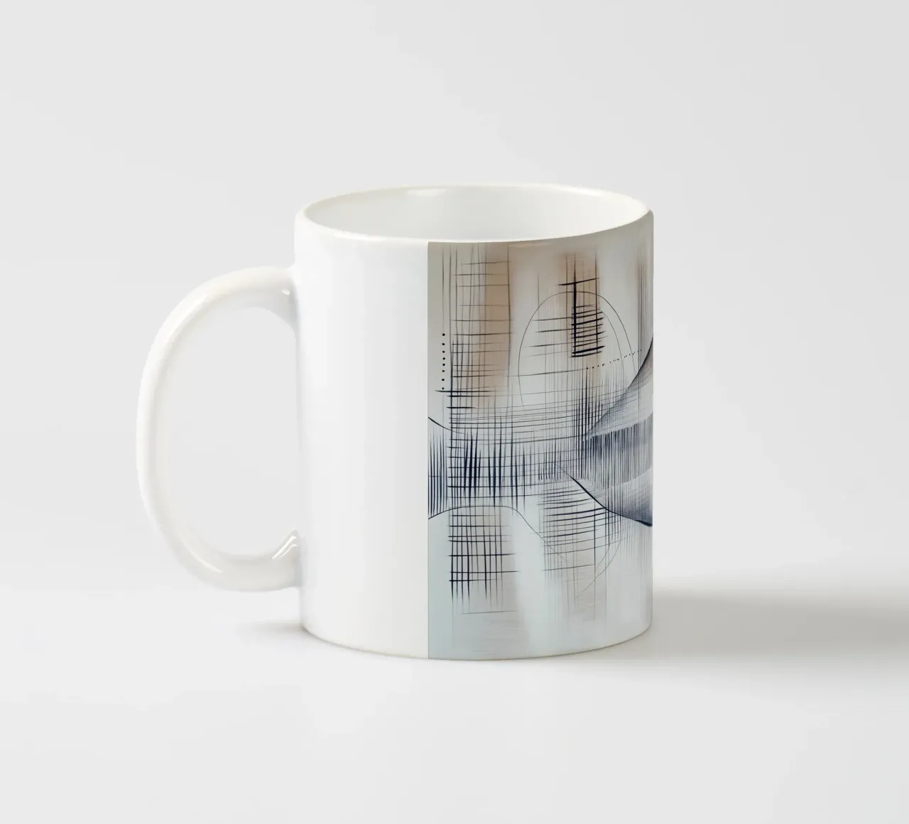 Pesce astratto tazza in ceramica da Imagine
