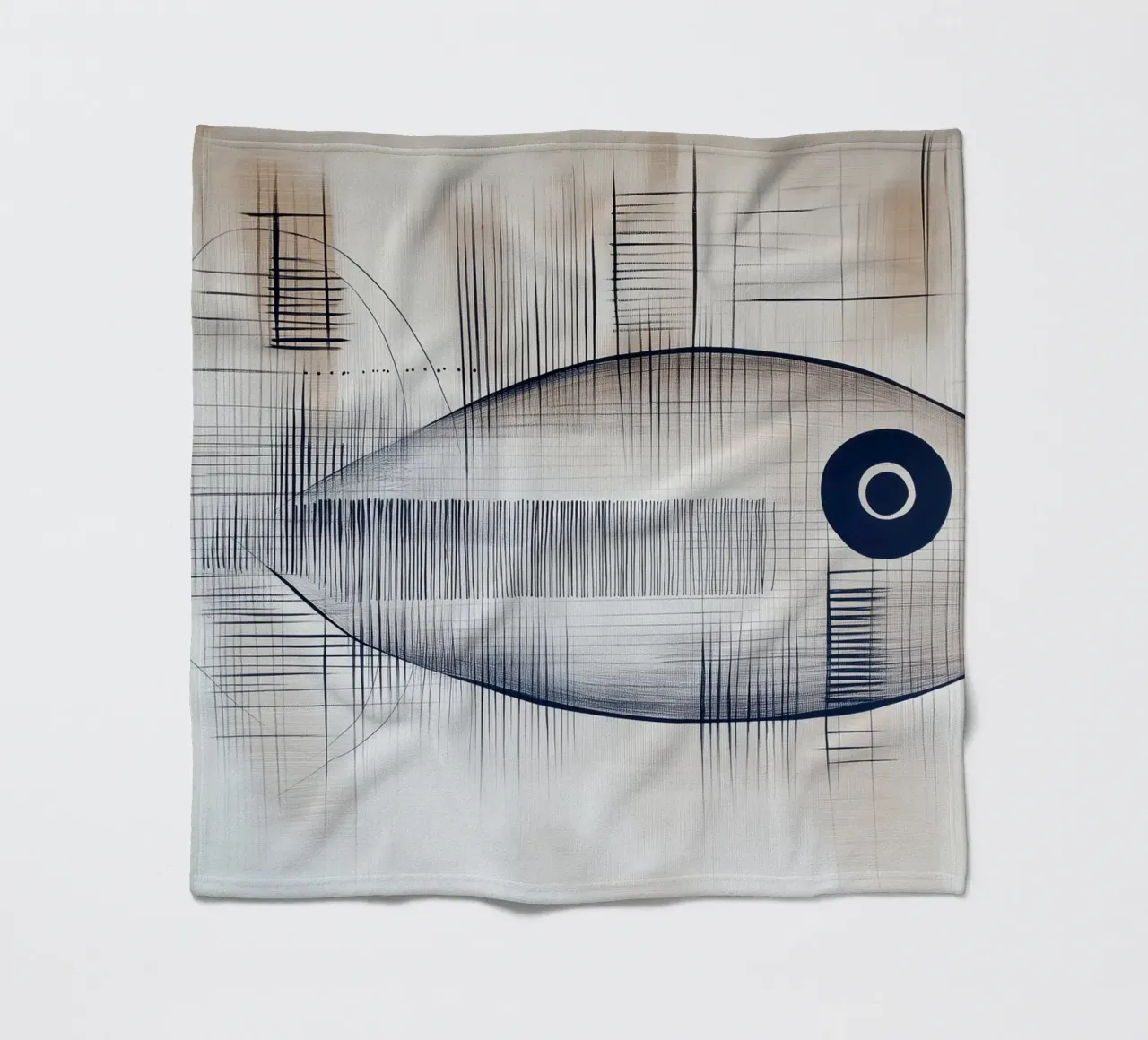 Pesce astratto coperta in pile da Imagine