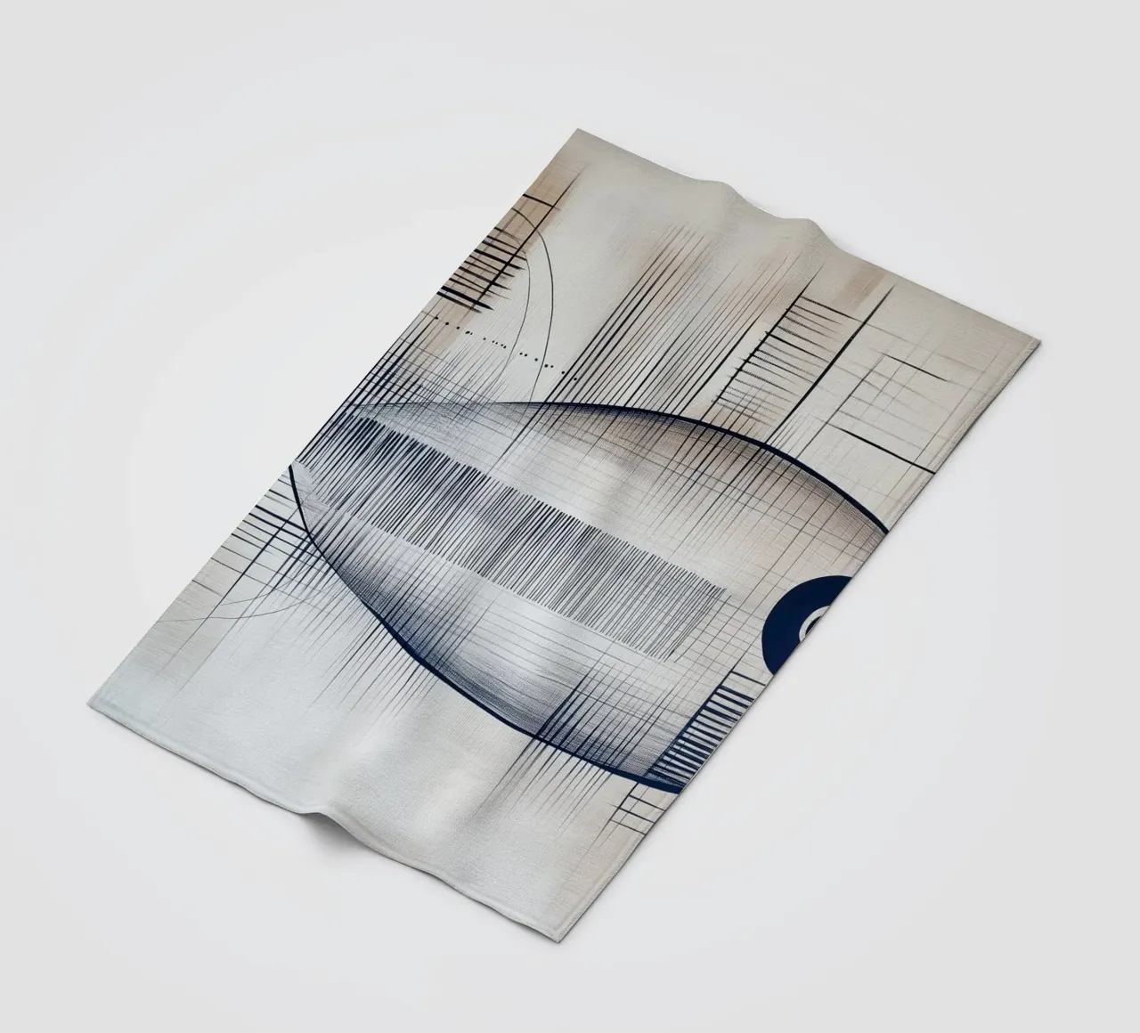 Pesce astratto coperta in pile da Imagine