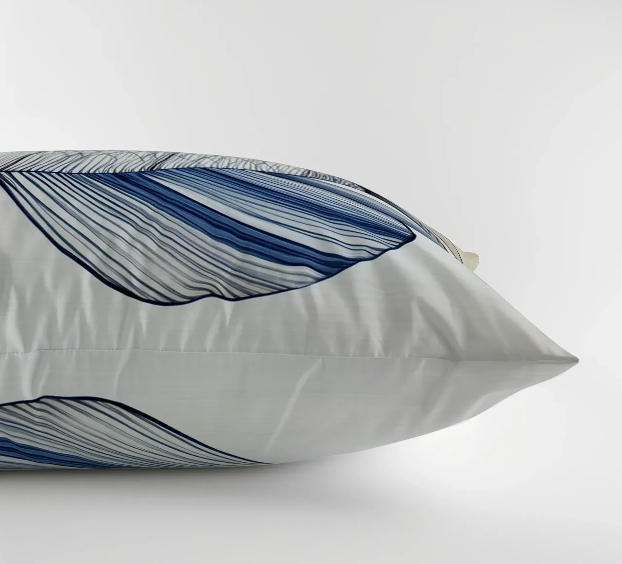 Abstract fish in blue colours decorative cushion by Imagine