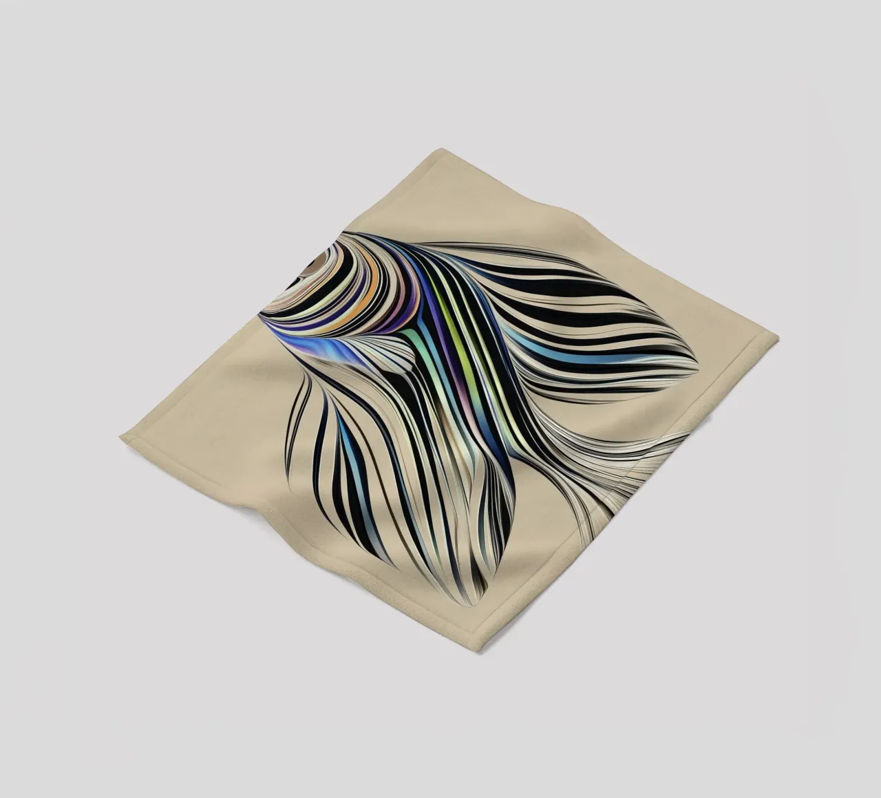 Abstract fish fleece blanket by Imagine