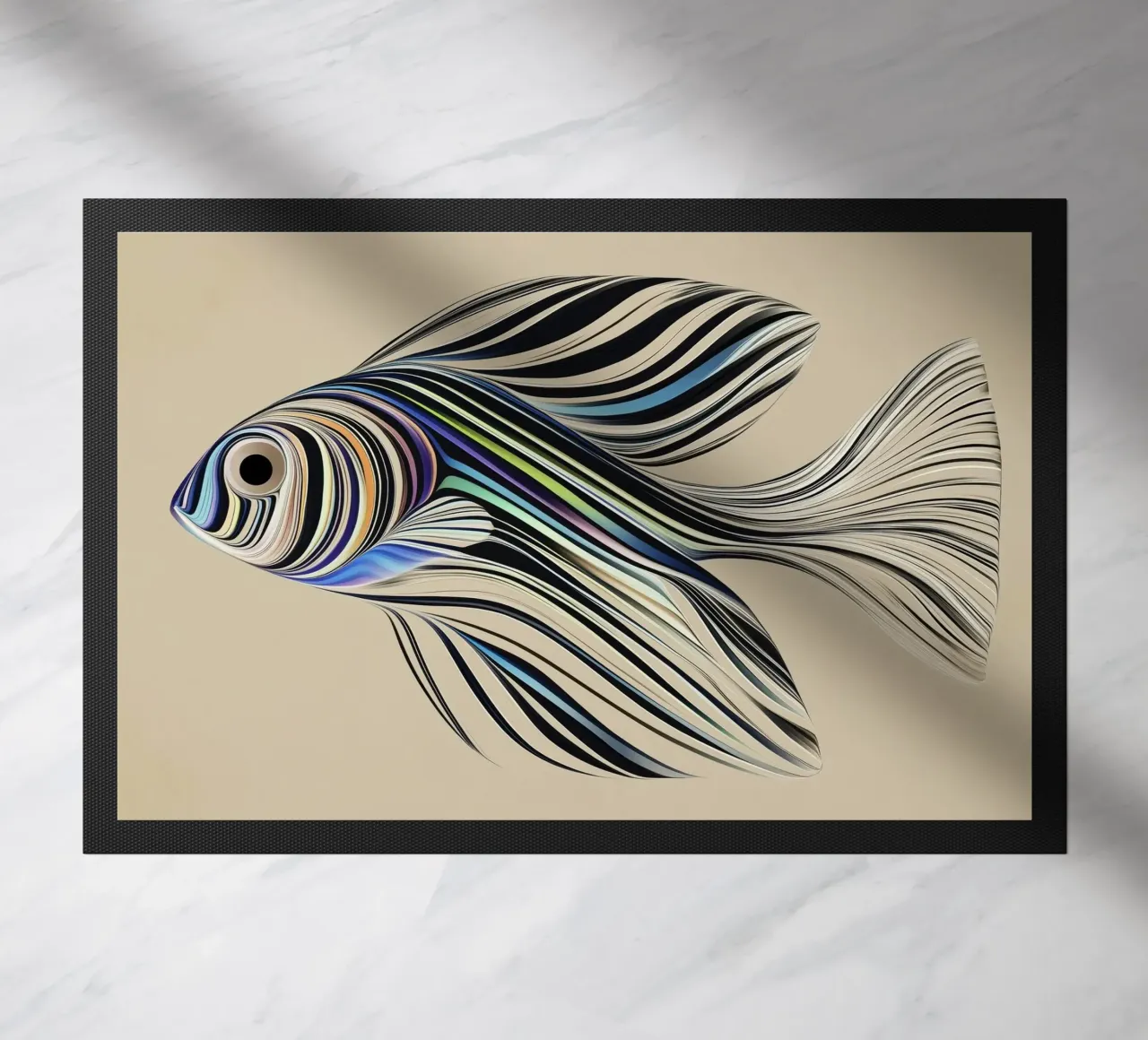 Pesce astratto zerbino da Imagine